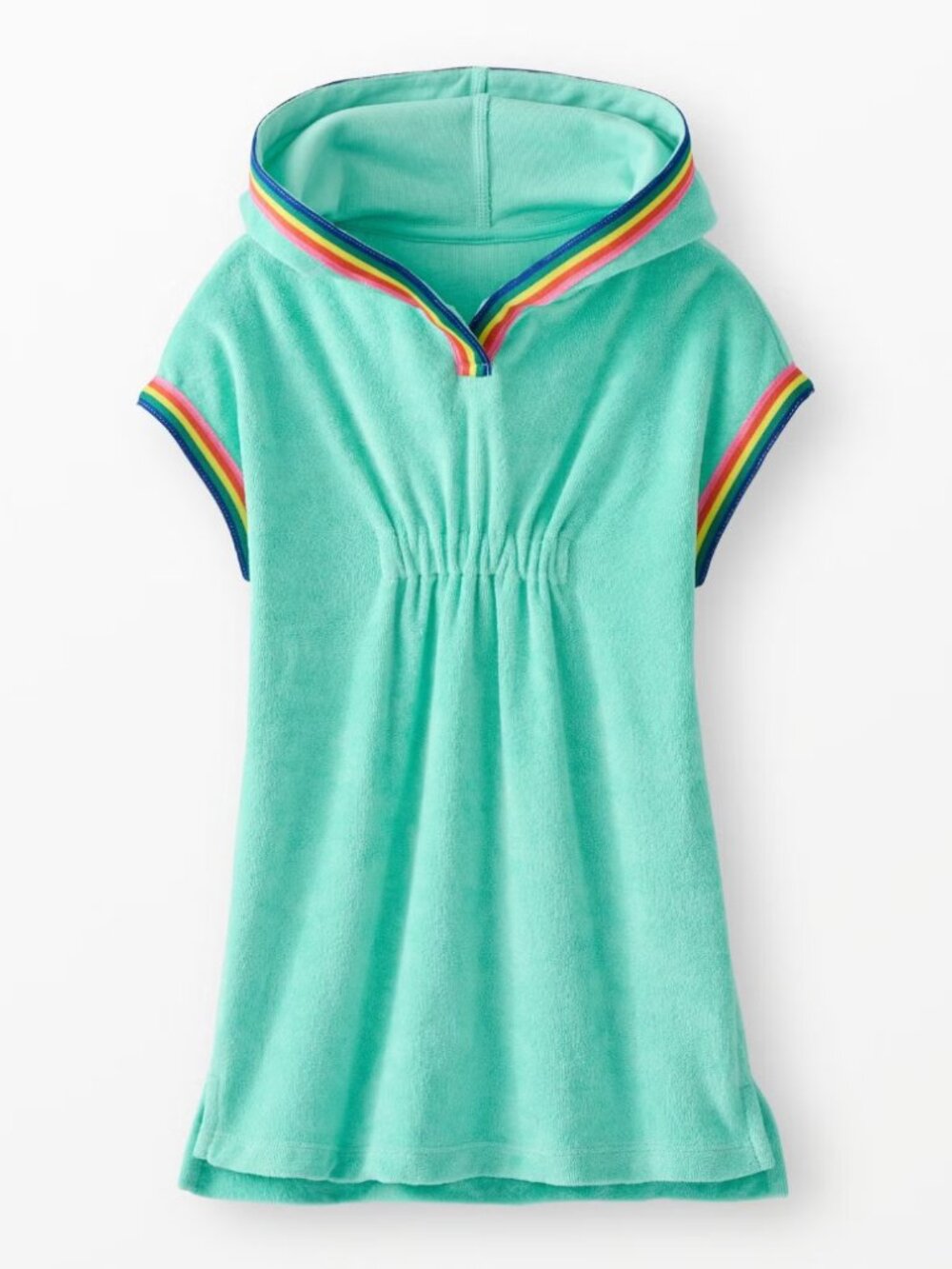 Hanna Andersson Loop Terry Hoodie Cover Up Retro Green 6-7 girls - Picture 8 of 8
